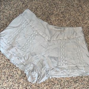 Flowy shorts — light green khaki color